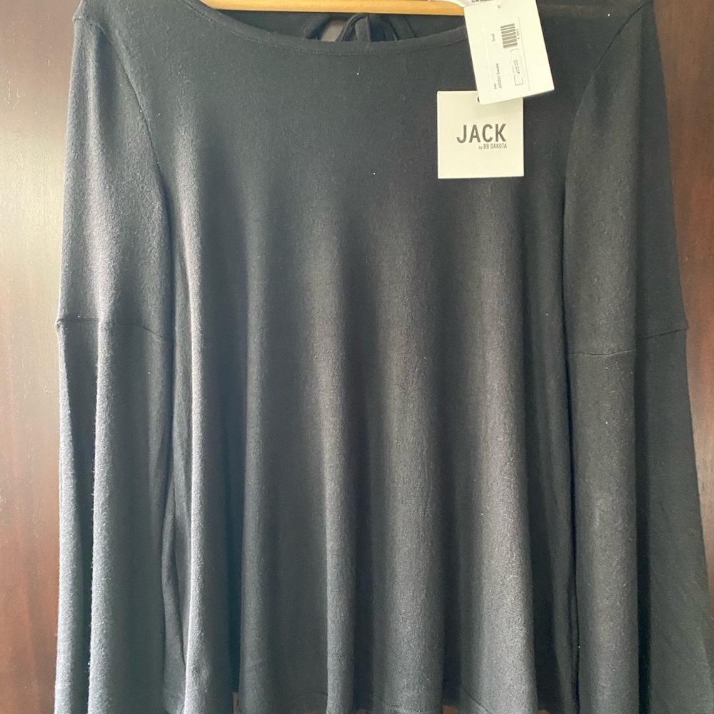 NWT Black Long Sleeve Top, Size S